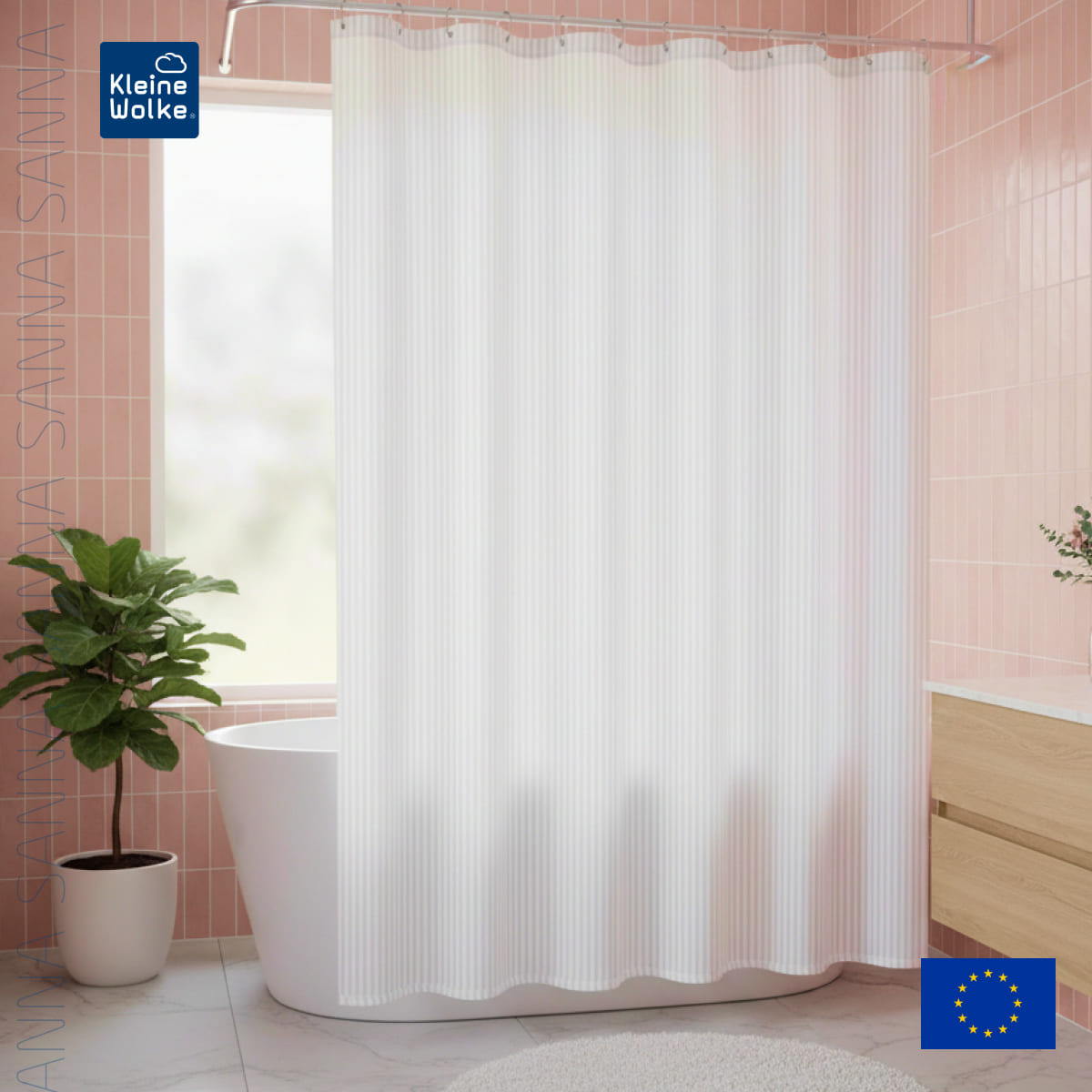 Штора для ванной комнаты Kleine Wolke Sanna 2420₽