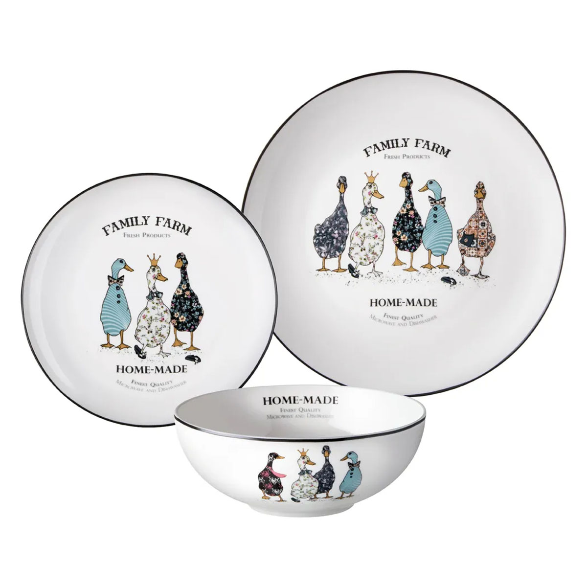 Набор посуды обеденный Lefard Family Farm 18 предметов на 6 персон