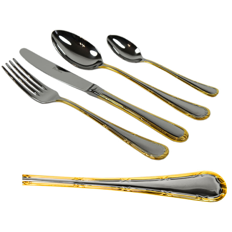 

Набор столовых приборов PINTINOX FILET GOLD, 24 предмета, Золотой