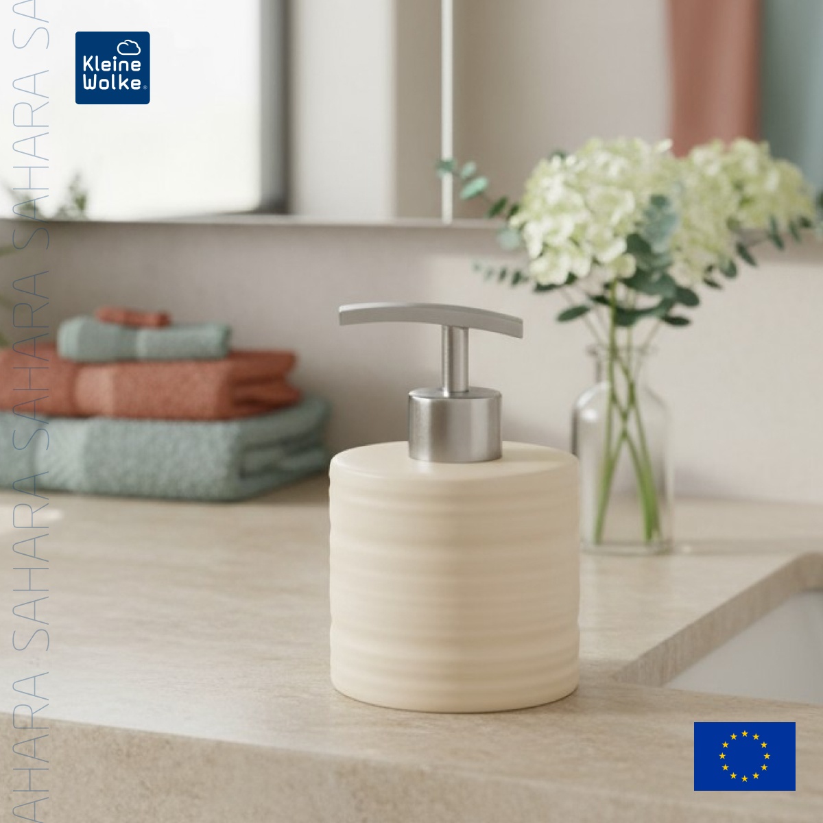 

Дозатор для жидкого мыла Kleine Wolke Sahara, бежевый