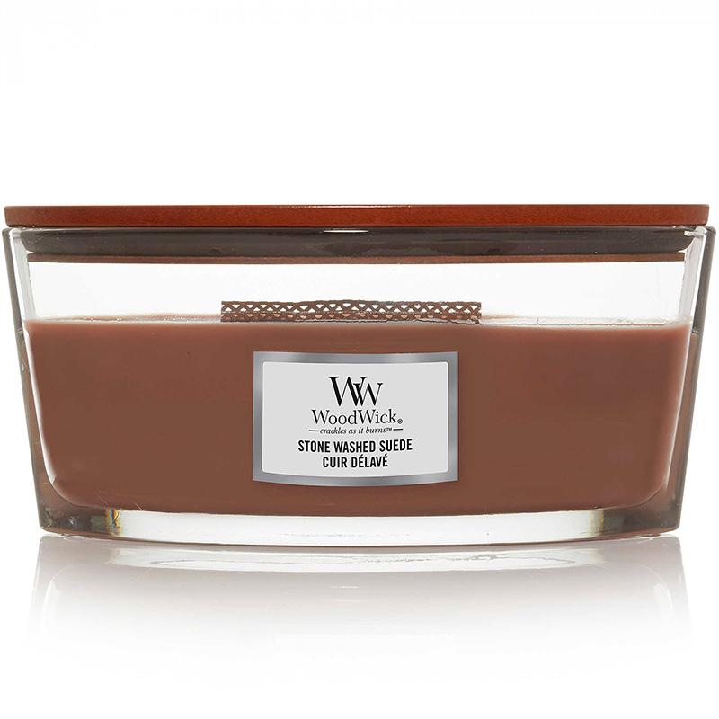 

Свеча эллипс Woodwick Потертая замша, Коричневый