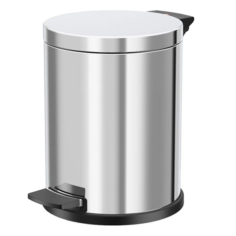 

Мусорный контейнер Hailo ProfiLine Solid M 12л, Серебряный