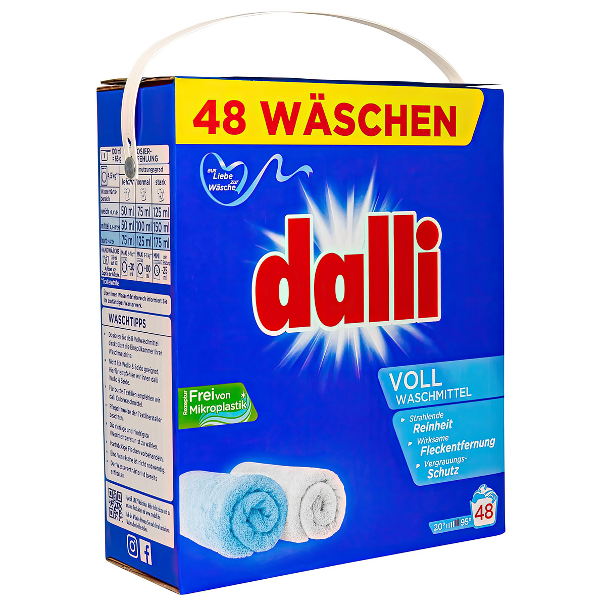 Концентрированный стиральный порошок для сильных загрязнений Dalli Activ Dalli 00-00000081, цвет белый