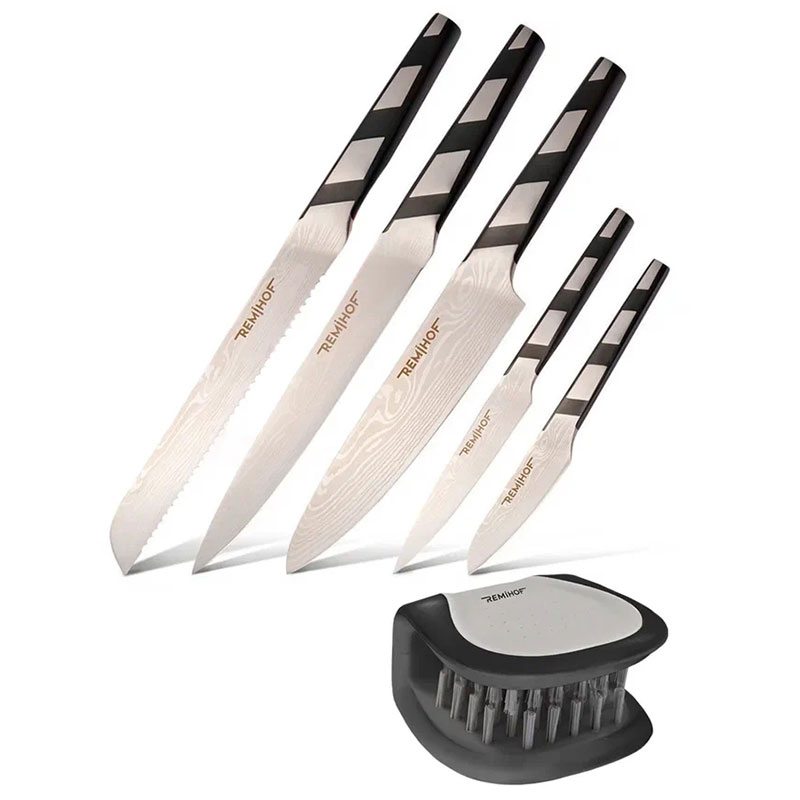 Набор кухонных ножей Remihof Spitz, 6 предметов Remihof RmH-RF-KK-5, цвет серебристый - фото 1