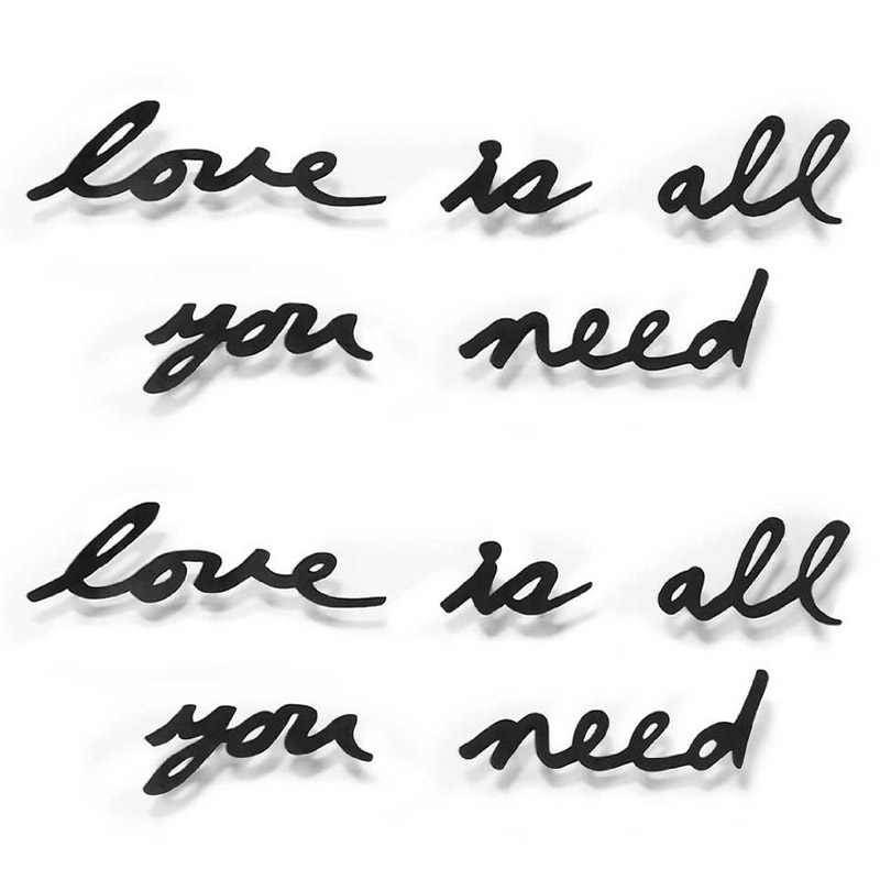 

Надпись настенная Umbra Love is all you need, Черный