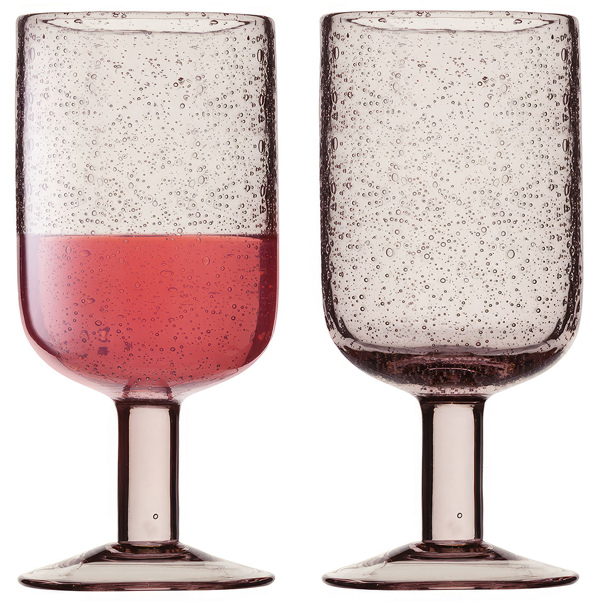 Набор бокалов для вина Liberty Jones Flowi 2шт, цвет розовый Liberty Jones HM-LJ-FL-WGLS-P410-2 - фото 1