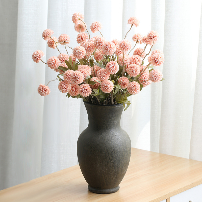 

Цветы искусственные FloDecor Одуванчик розовый 52см