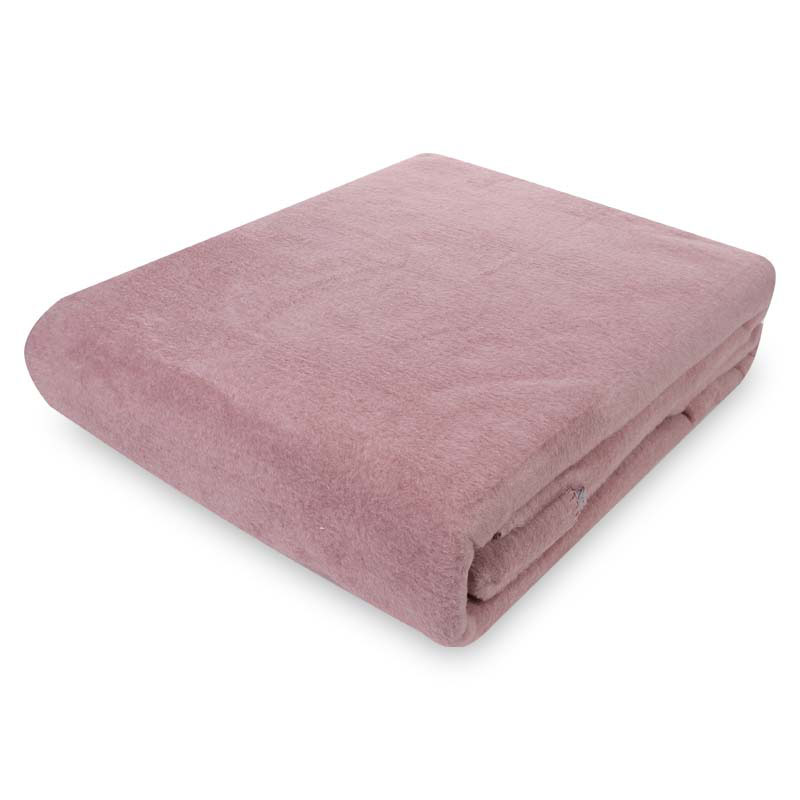 Плед 200x220см Pappel Cotton, розовый с серым Pappel 330556/200220, цвет серый