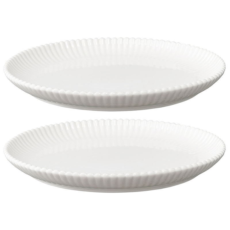 Набор тарелок закусочных Tkano Kitchen spirit 2шт, цвет белый овощерезка для картофеля shiny kitchen фигурный нож для резки овощей картофеля спиралью