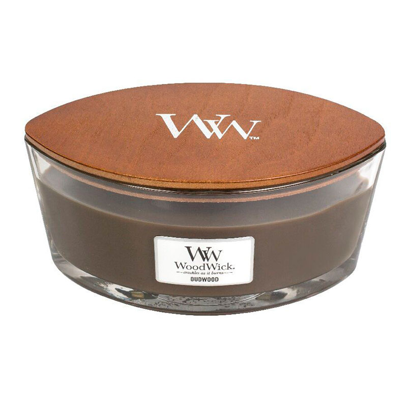 

Свеча ароматическая эллипс Woodwick Удовое дерево