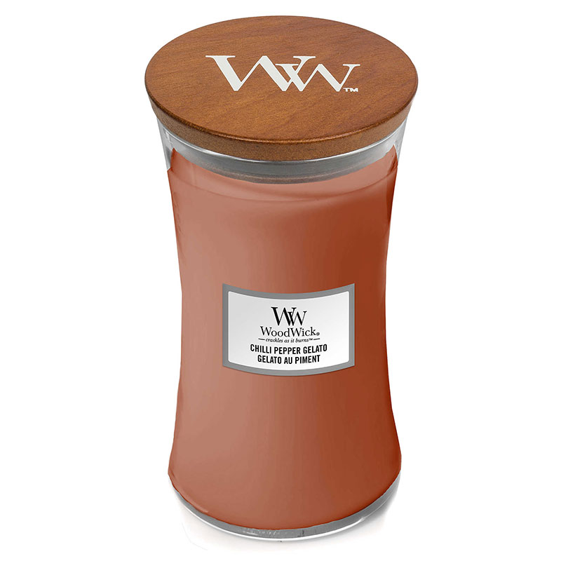 

Свеча большая Woodwick Джелато с перцем чили, Коричневый