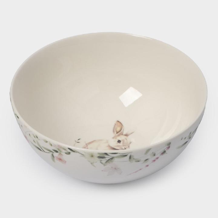 Салатник Anna Lafarg Пасха Золотая Кролик в цветах