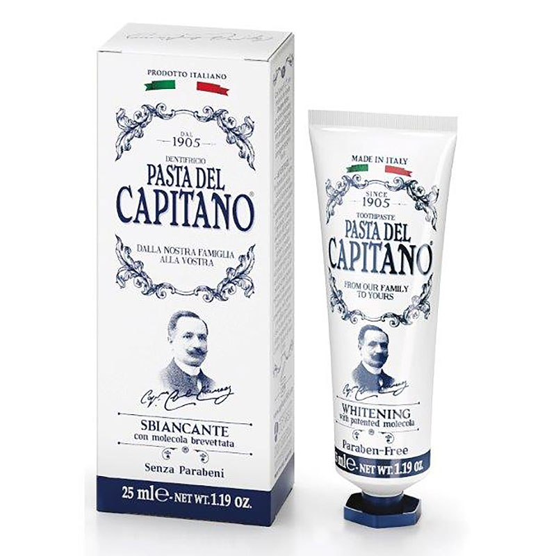 Зубная паста Pasta del Capitano Whitening with Molecula ополаскиватель для полости рта pasta del capitano ginger