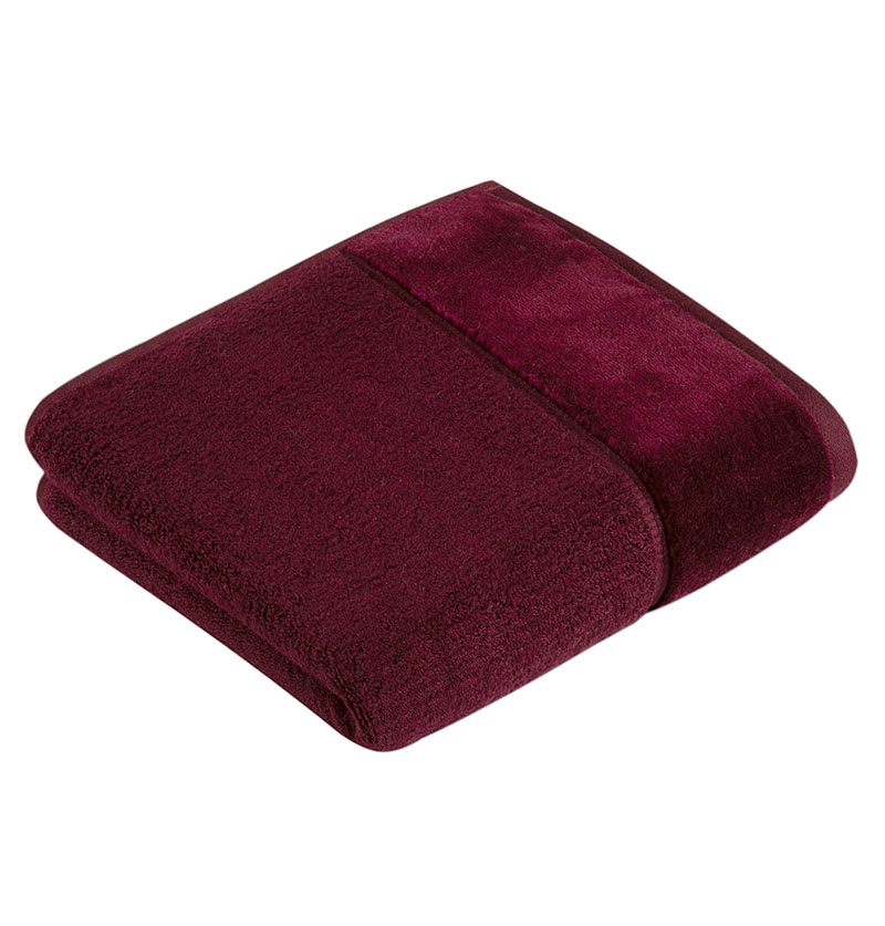 Полотенце Vossen Pure 50x100см, цвет бордовый полотенце vossen pure 40x60см бронза