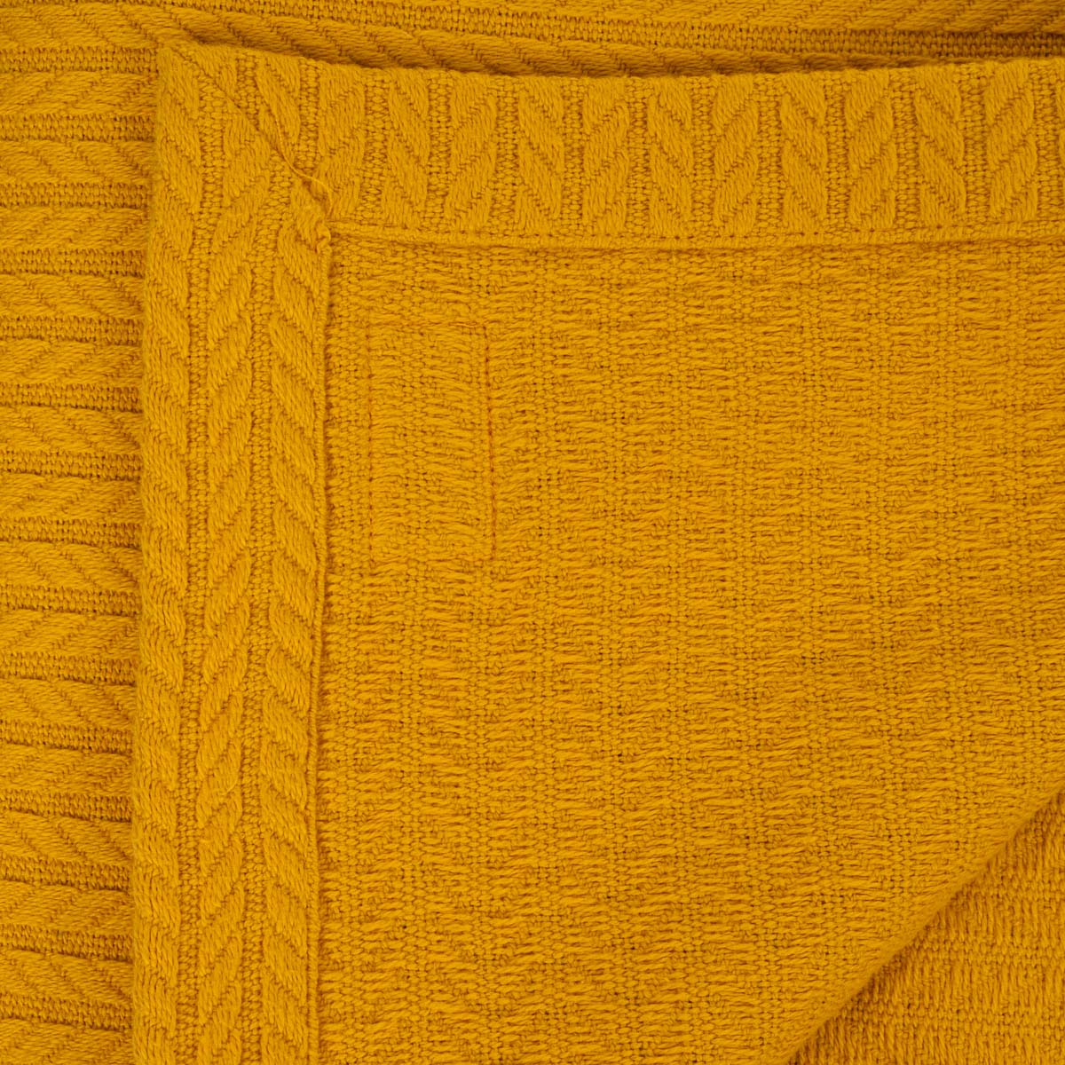 Покрывало вязаное Elpida Горчичное Elpida ELP.01.SP.010.0011.003, цвет желтый - фото 4