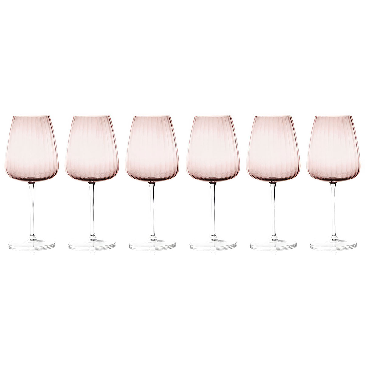 Набор бокалов для вина Le Stelle Opium 6шт, розовый Le Stelle LR-0104 - фото 1