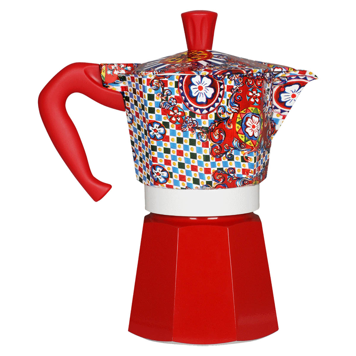 Гейзерная кофеварка Bialetti Dolce&Gabbana на 6 порций Bialetti 5221_6007, цвет красный - фото 2
