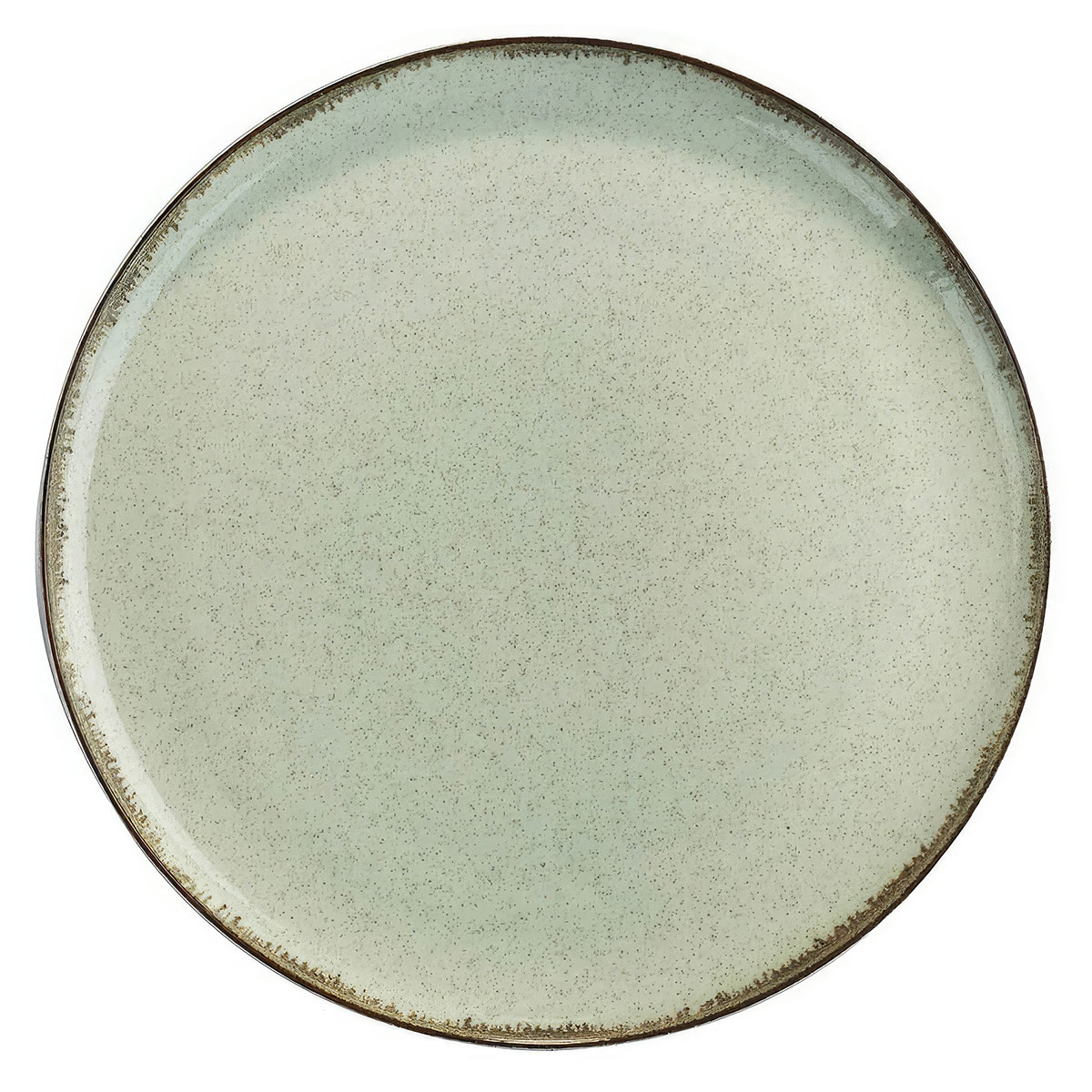тарелка обеденная kutahya bergama белый Тарелка обеденная Kutahya Pearl Mood, зеленый