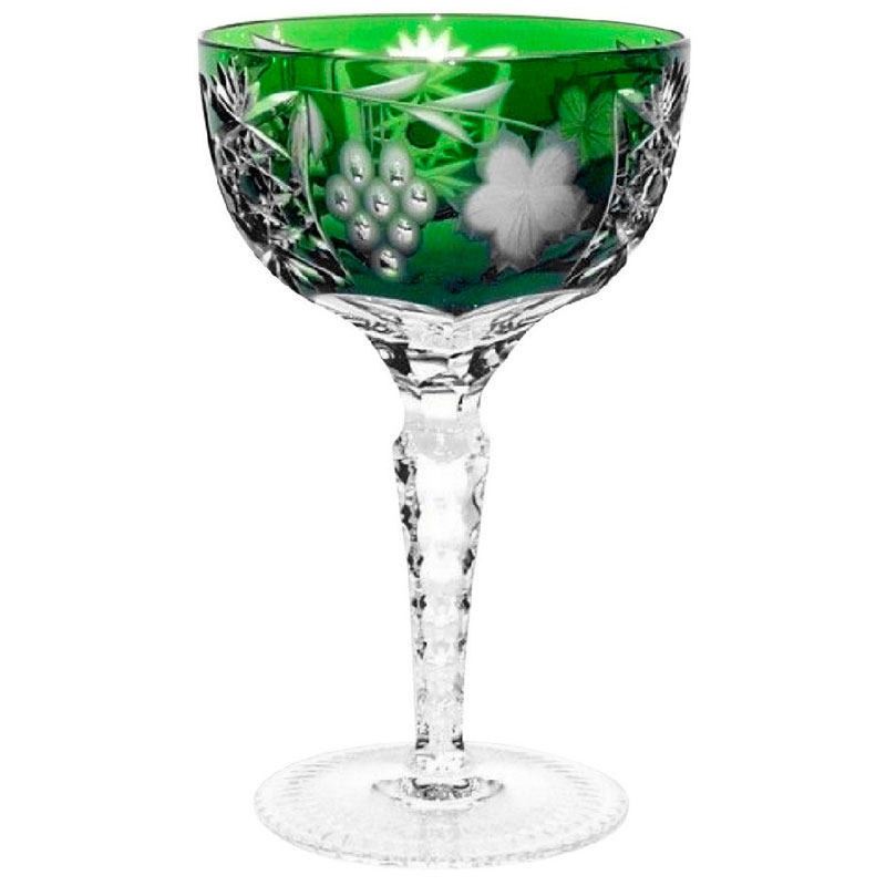 Фужер для шампанского Ajka Crystal Grape Emerald Ajka Crystal 1/emerald/64576/51380/483, цвет зеленый