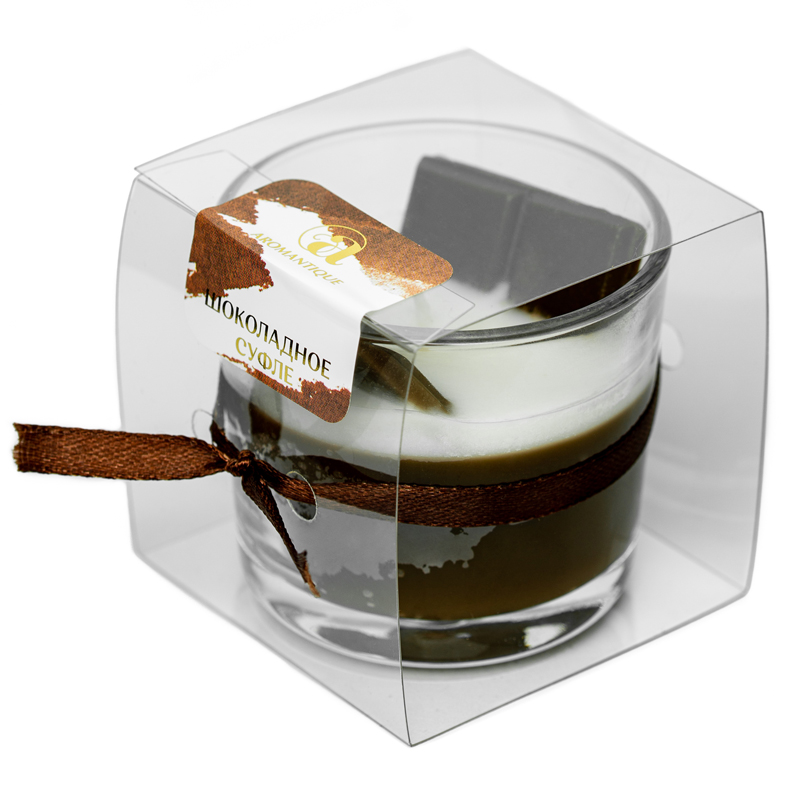 

Свеча ароматическая Aromantique Шоколадное суфле 60гр, Коричневый