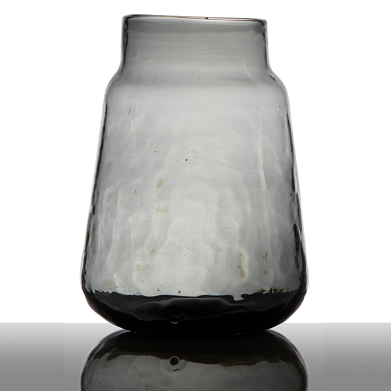 

Ваза Hakbijl Glass Grey trans 22x16см, Серый