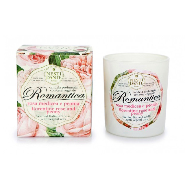 Свеча ароматическая Nesti Dante Роза и Пион ароматическая смесь натуральная для бани ванны роза 100мл