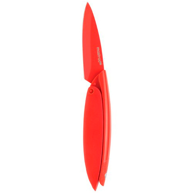 Нож стальной Mastrad лезвие 7,6см Mastrad A22170, цвет красный
