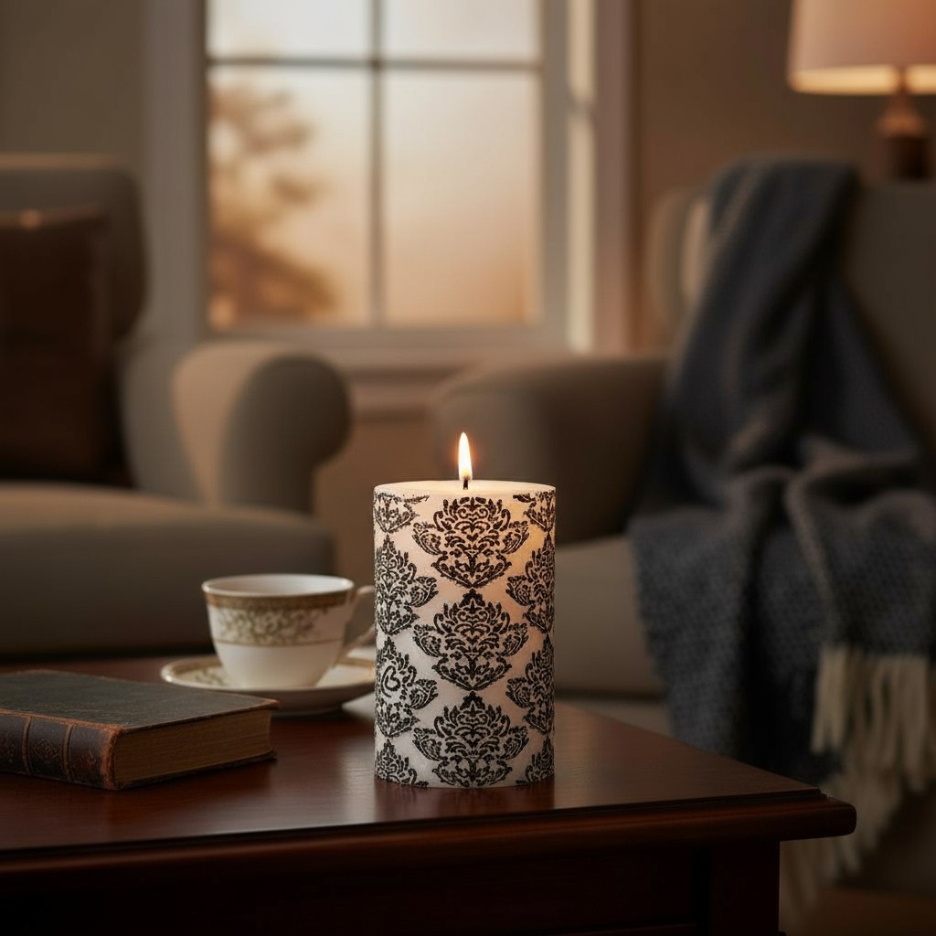 

Свеча фигурная с росписью Zapel Данидин малая, цвет белый