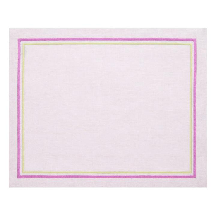 Салфетка подстановочная Amitile Классик 40х50см лен лиловый, вышивка цветная