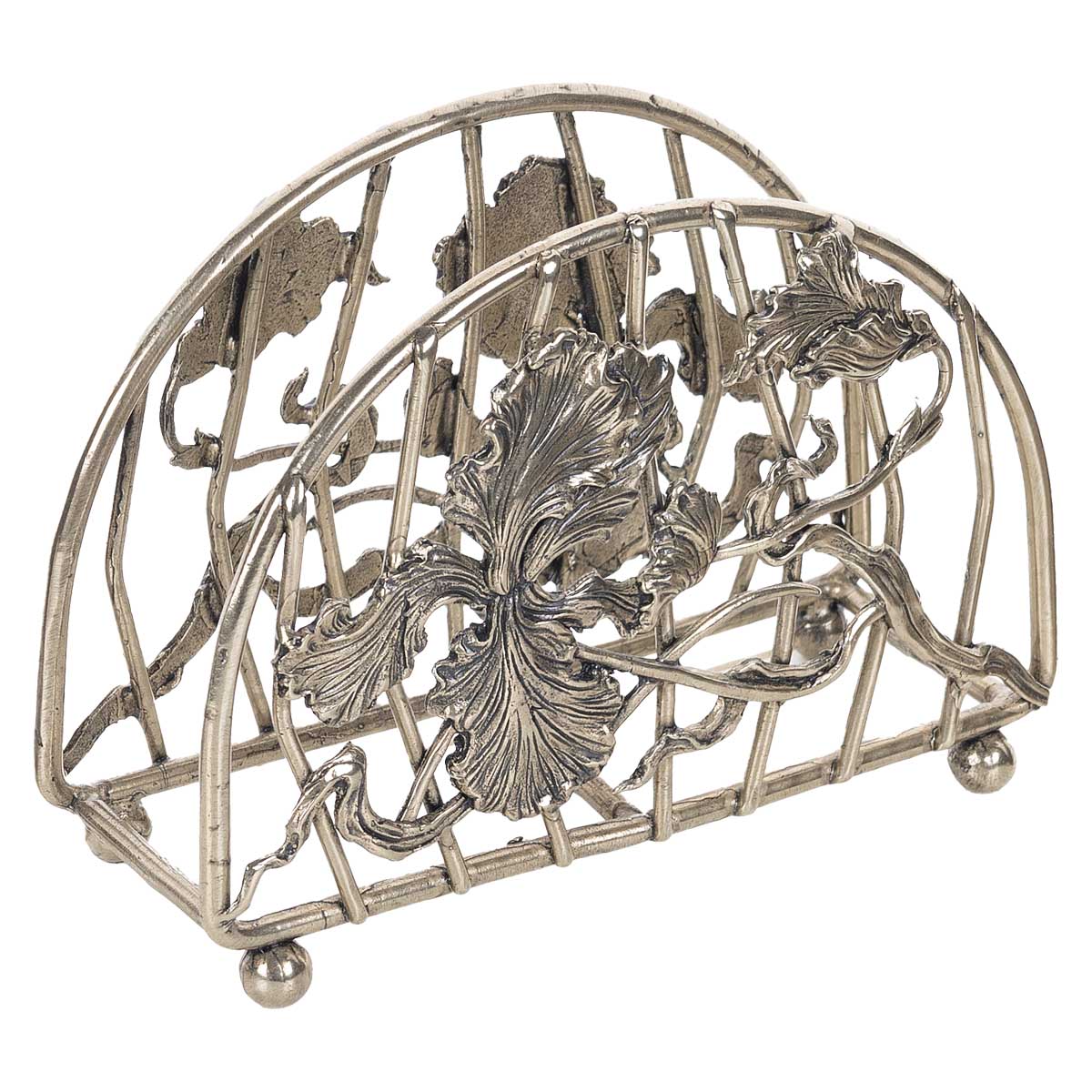 

Салфетница Город Подарков Цветы Ирис, в черно-белой коробке