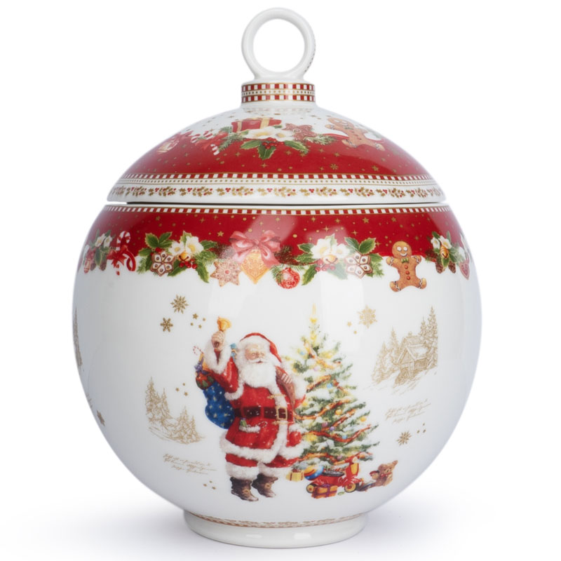 

Банка для печенья Easy Life Christmas Memories, Красный;белый