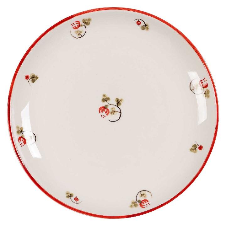 Тарелка закусочная Дымов Керамика Шиповник 21см