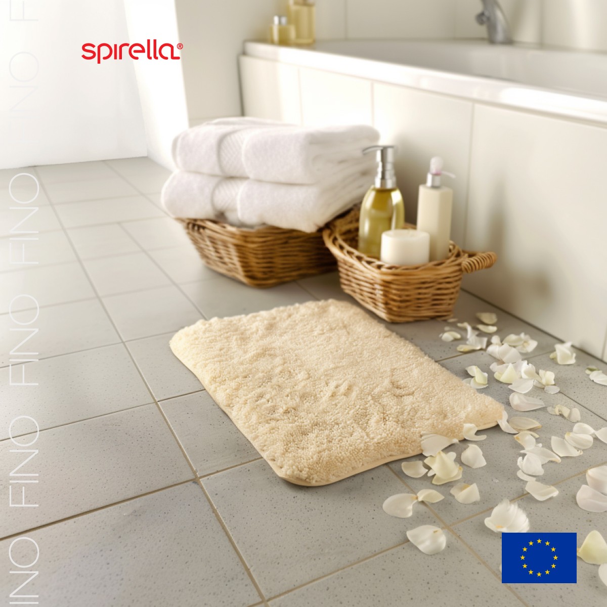 

Коврик для ванной Spirella Fino 40x60см, бежевый