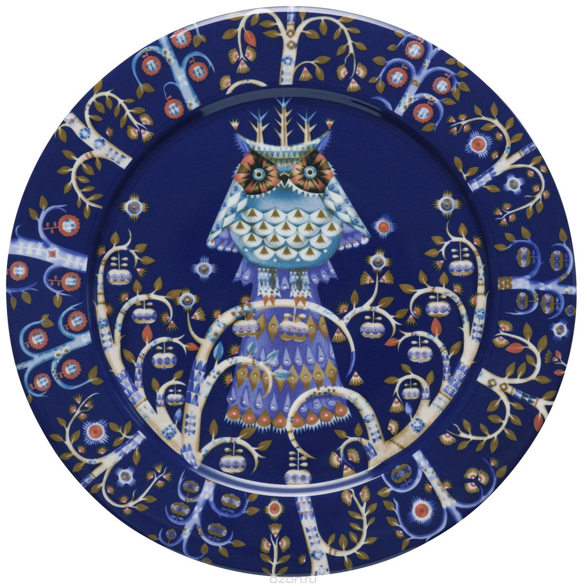 Тарелка обеденная Iittala Taika 27см, цвет синий