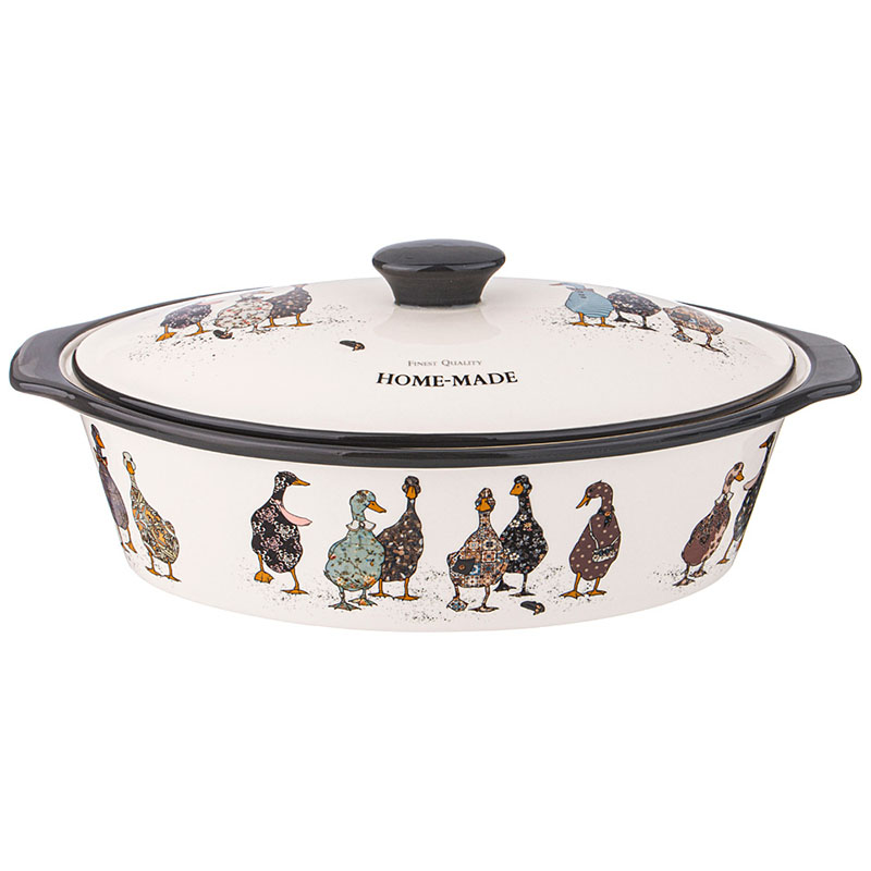 

Форма для запекания с крышкой Agness Family farm 37,5х22х15,5см