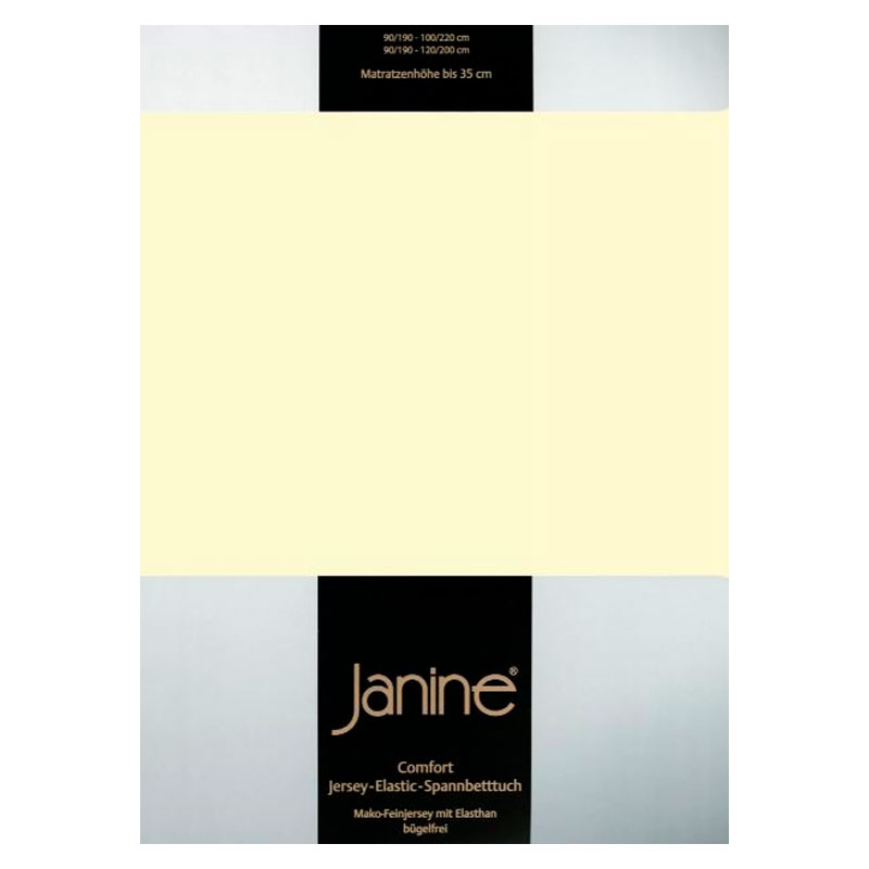 Простыня 1,5-спальная Janine Messina Elastic, шампань Janine 5002/17/150200, цвет бежевый 5002/17/150200 - фото 1