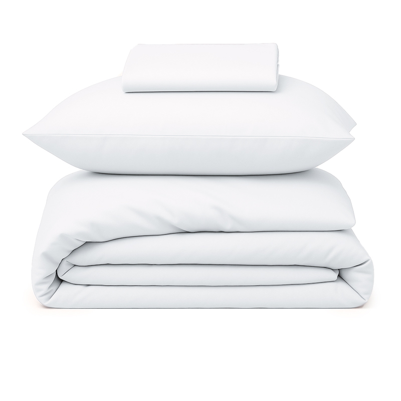 

Комплект постельного белья семейный Mollen Premier, кипенно-белый