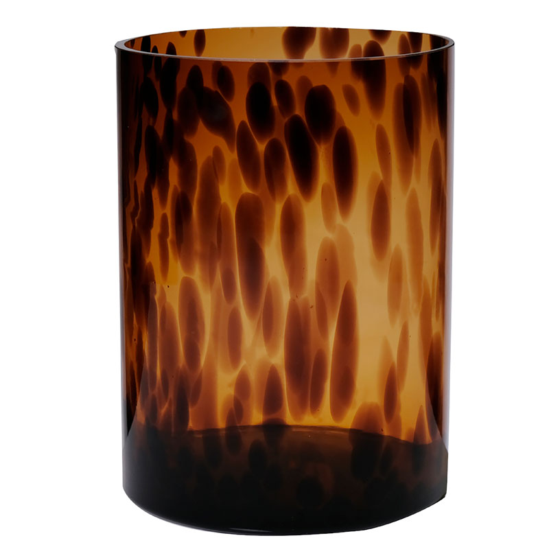 Ваза Hakbijl Glass Cylinder Tiger Hakbijl Glass 43254h, цвет оранжевый - фото 1