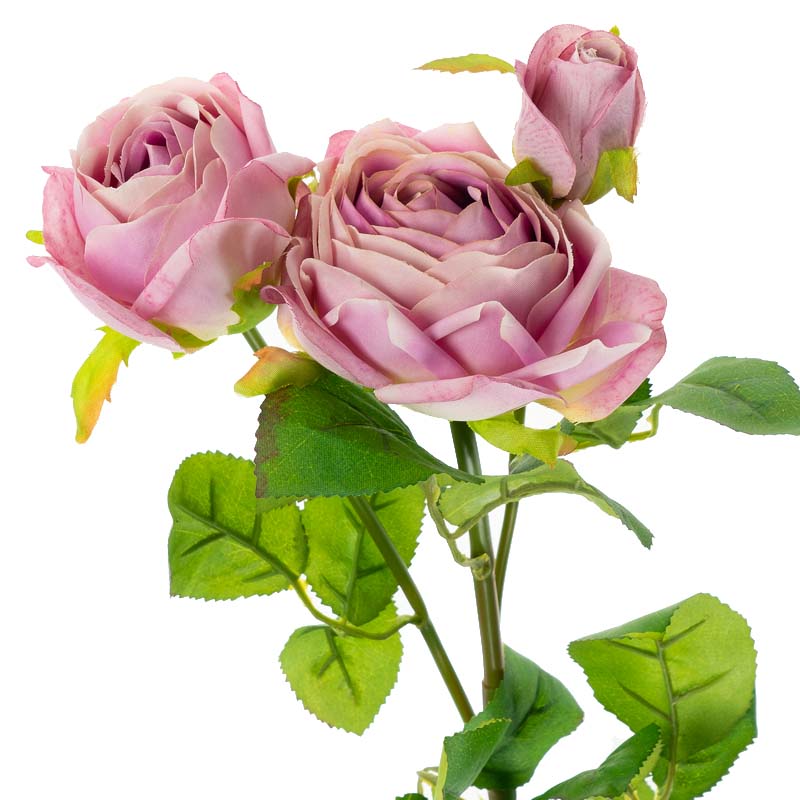 Цветы искусственные FloDecor Роза 43см, цвет розовый FloDecor RST4375/mauve