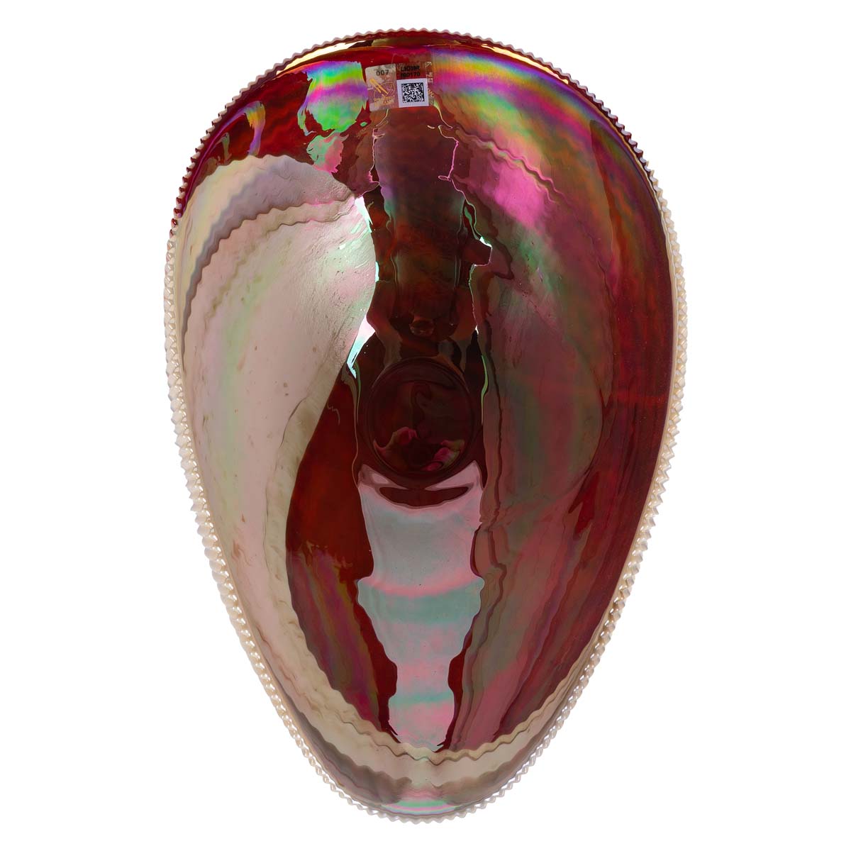 Ваза Yalos Shell, цвет слоновой кости с красной спиралью Yalos 602791620838021 - фото 3