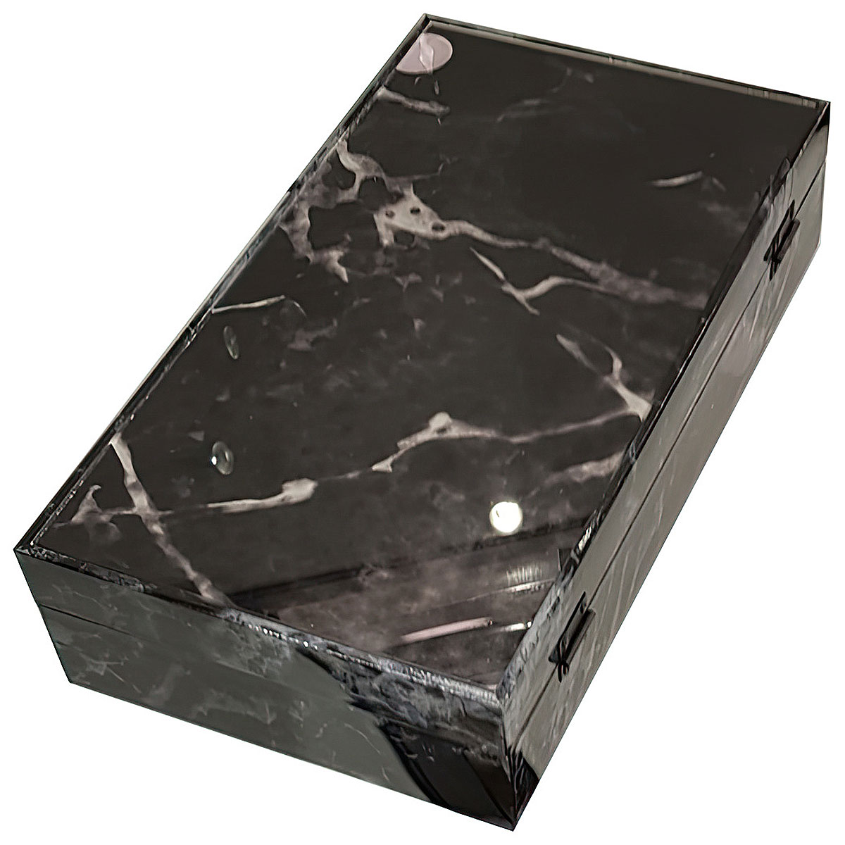 Шкатулка Ozverler marble black 20x36см шкатулка дерево для салфеток