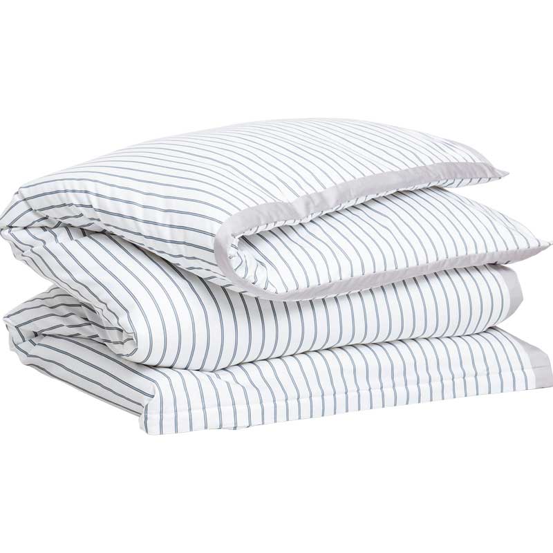 

Пододеяльник 1,5-спальный Gant Home Origin Stripe, белый, синий