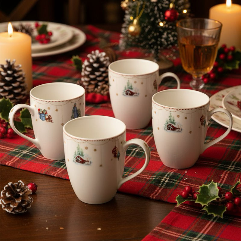 Набор кружек Zapel Зимняя сказка 4шт