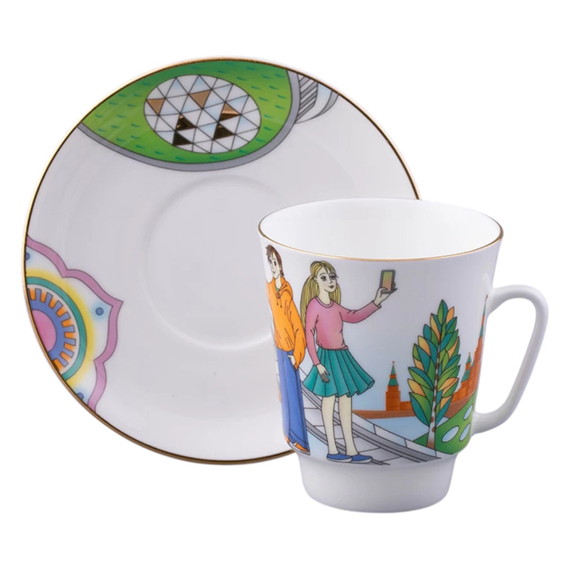 

Пара чайная Императорский фарфоровый завод Москва и москвичи Парк Зарядье