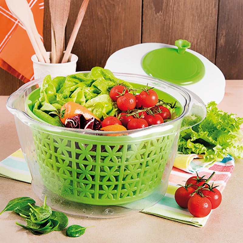 Сушилка-салатник для овощей SNIPS 4,5 л, цвет зеленый
