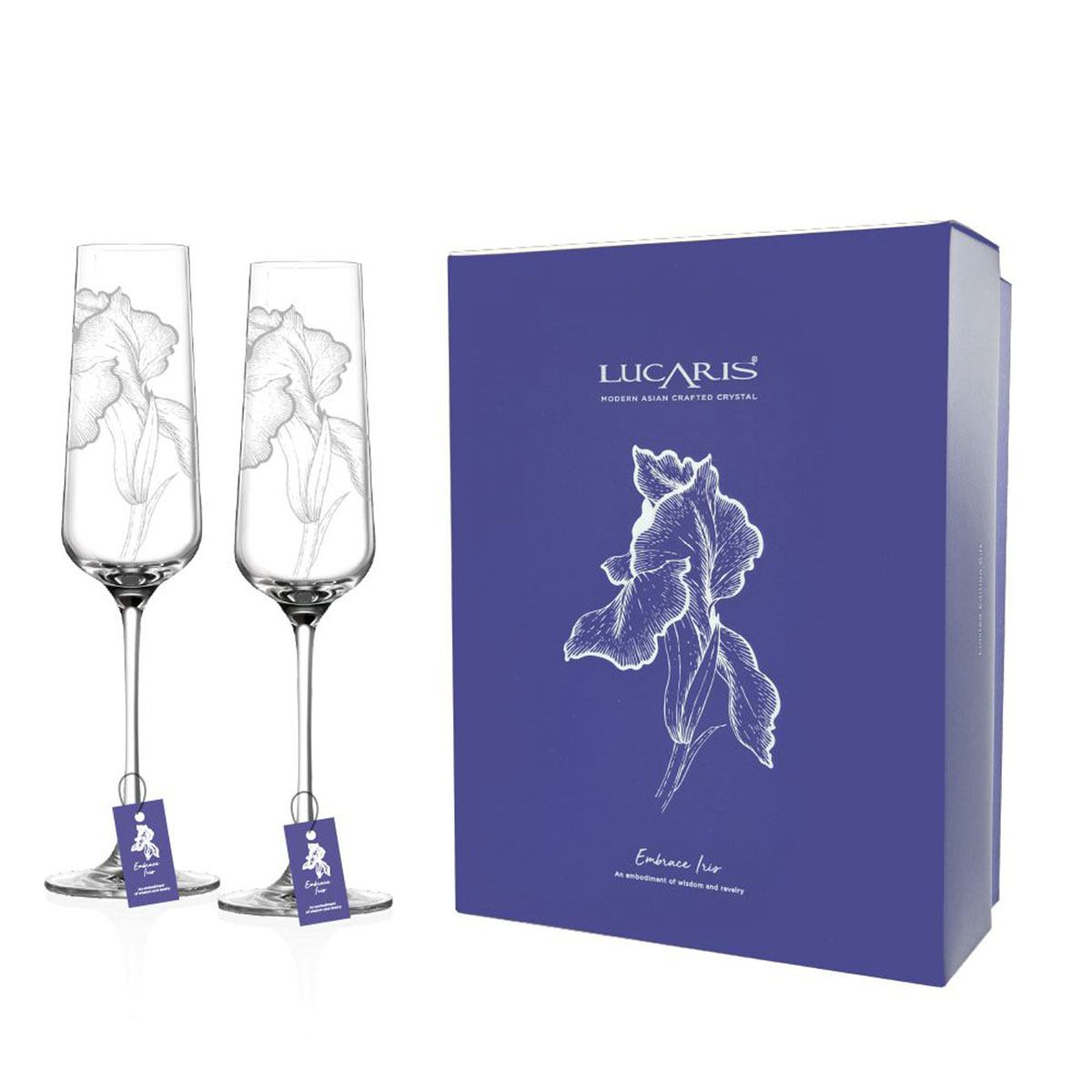 Набор бокалов для шампанского Lucaris Gracias 2шт Lucaris 3LS04CP0902G0008, цвет прозрачный - фото 1