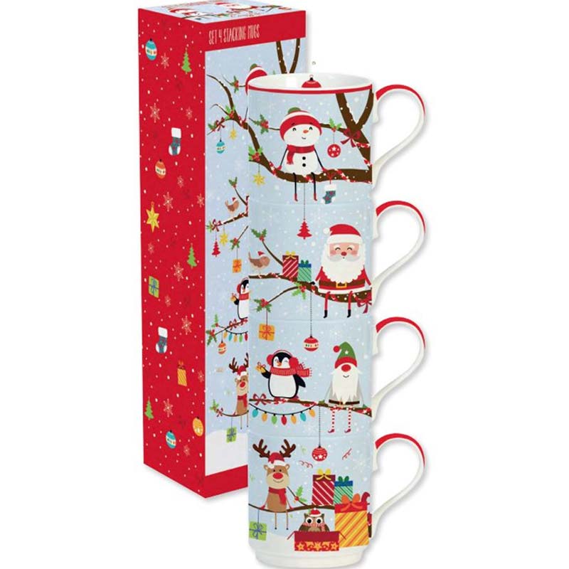 

Набор кружек Easy Life Christmas Tree, Голубой;красный