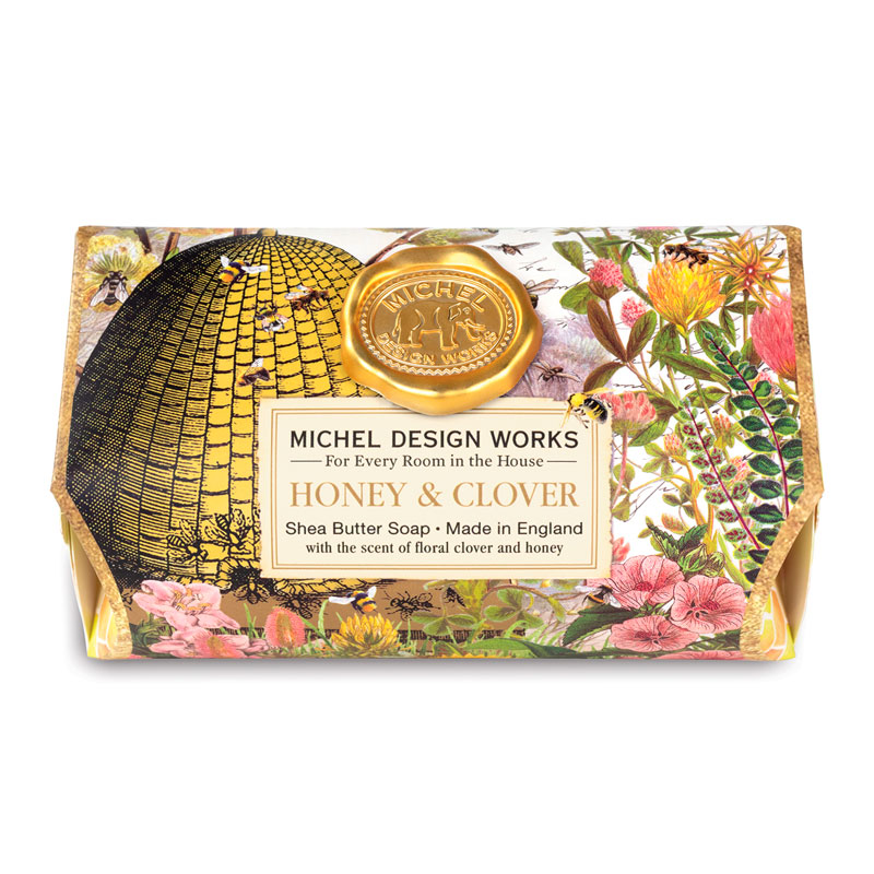 

Мыло в бумажной обертке Michel Design Works Мёд и Клевер, Разноцветный