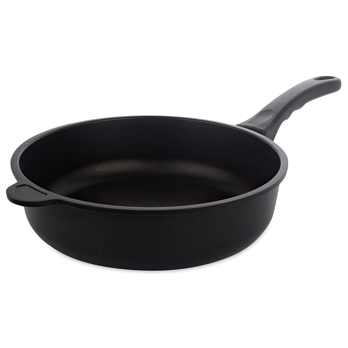 Сковорода глубокая индукционная AMT Frying Pans Titan 26см AMT AMTI-726FIX, цвет черный - фото 1