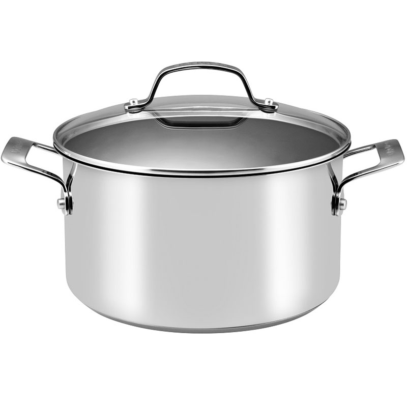 

Кастрюля с крышкой Genesis 5,7 л нержавеющая сталь, Металлик